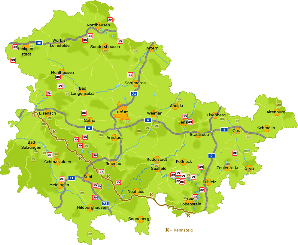 thüringenkarte ganz